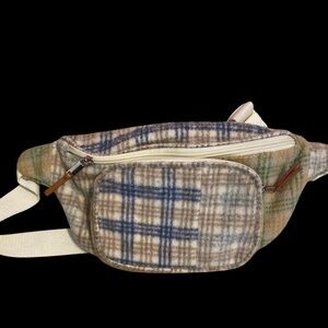 Plaid Crossbody Back with Adjustable Strap